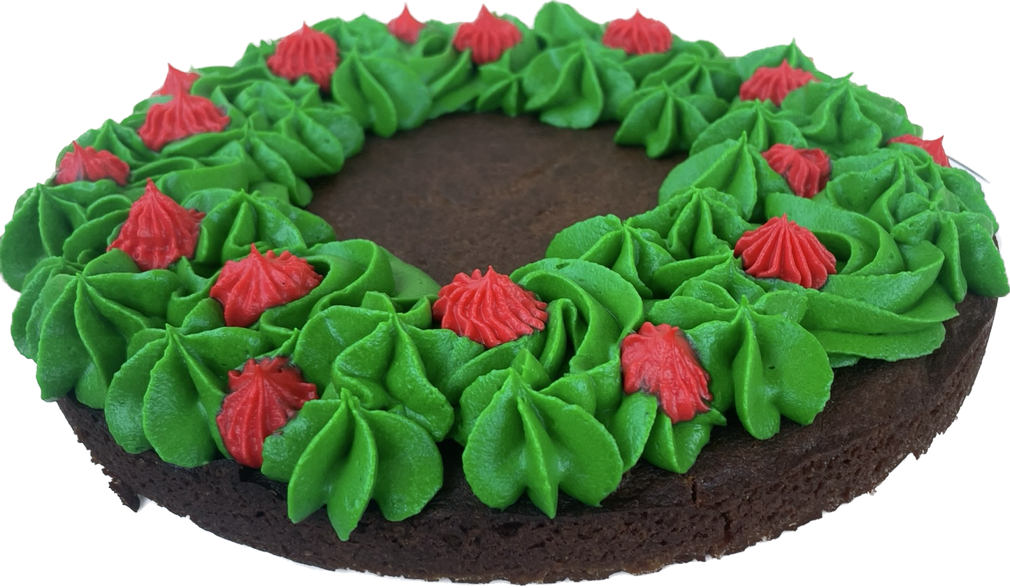 Christmas Wreath Cake (Spiced Cookie)